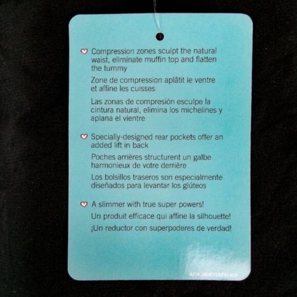 Assest By Spanx Footless Shaping Tights Black 6 Or F - Picture 4 of 7